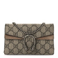 GG Supreme Monogram Super Mini Dionysus Shoulder Bag Taupe