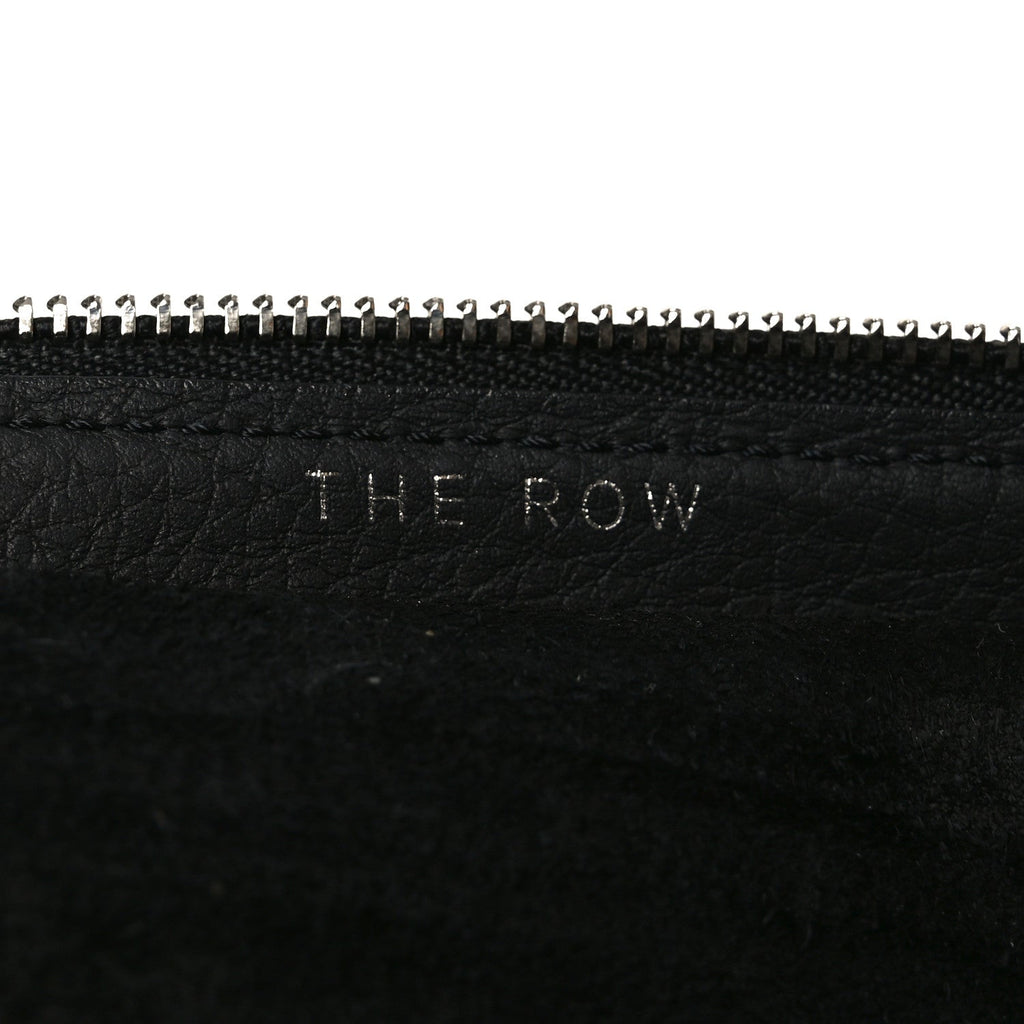 Grained Calfskin Large Slouchy Banana Bag Black