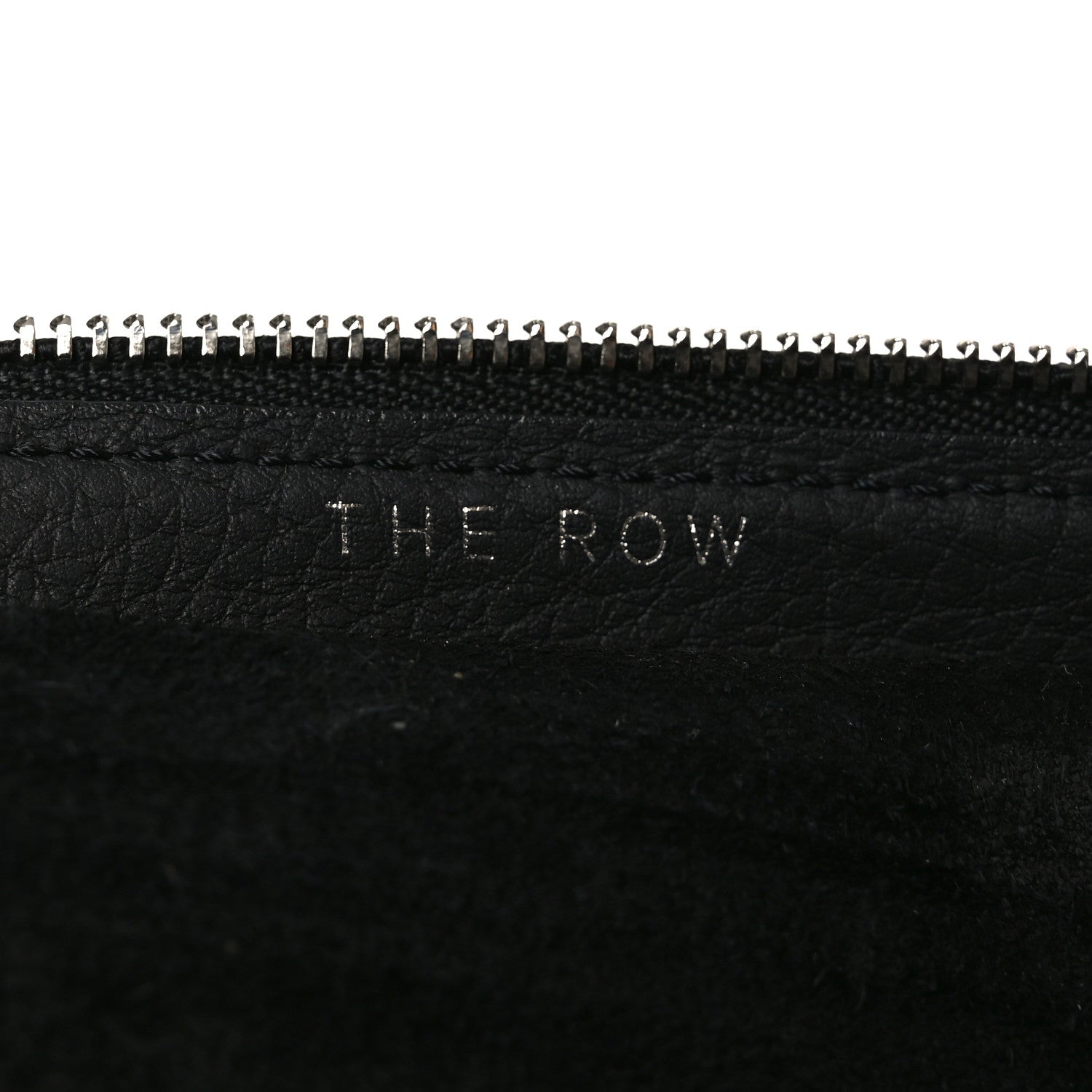 Grained Calfskin Large Slouchy Banana Bag Black