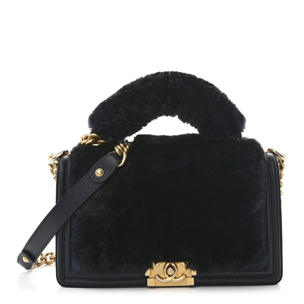 Orylag Medium Boy Top Handle Flap Navy