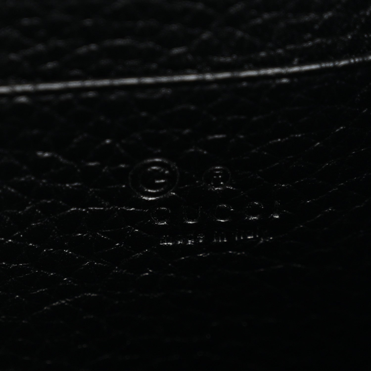 Calfskin GG Marmont Chain Wallet Black