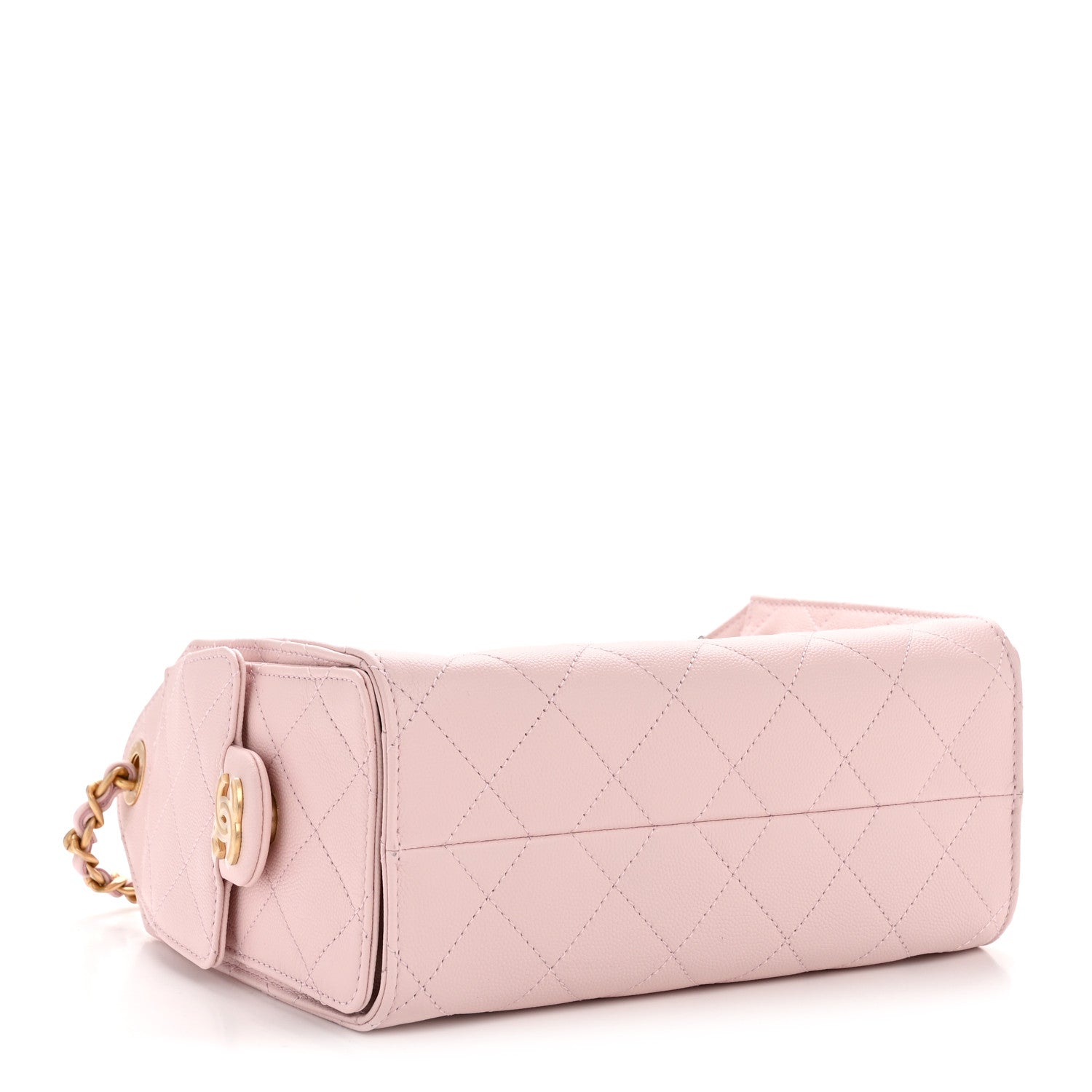 Caviar Quilted Mini Chanel 25 Handbag Light Pink