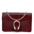 Crinkled Patent Mini Dionysus Shoulder Bag Rosso Ancora Red