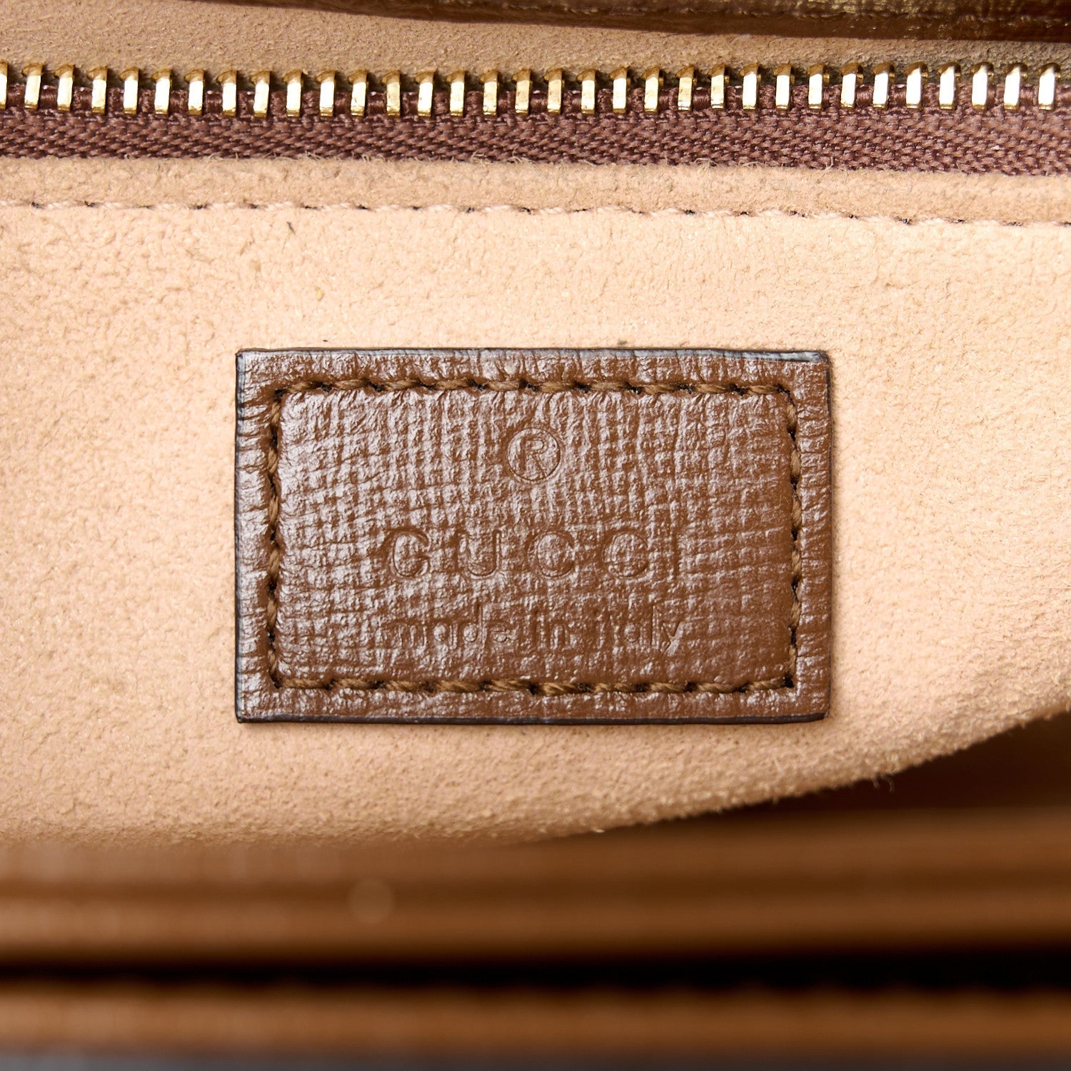 GG Supreme Monogram Azalea Calfskin Horsebit 1955 Shoulder Bag Beige Brown Sugar