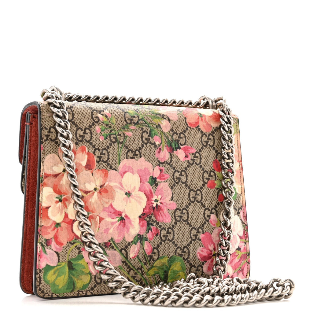 GG Supreme Monogram Blooms Mini Dionysus Shoulder Bag Beige Multicolor Dry Rose