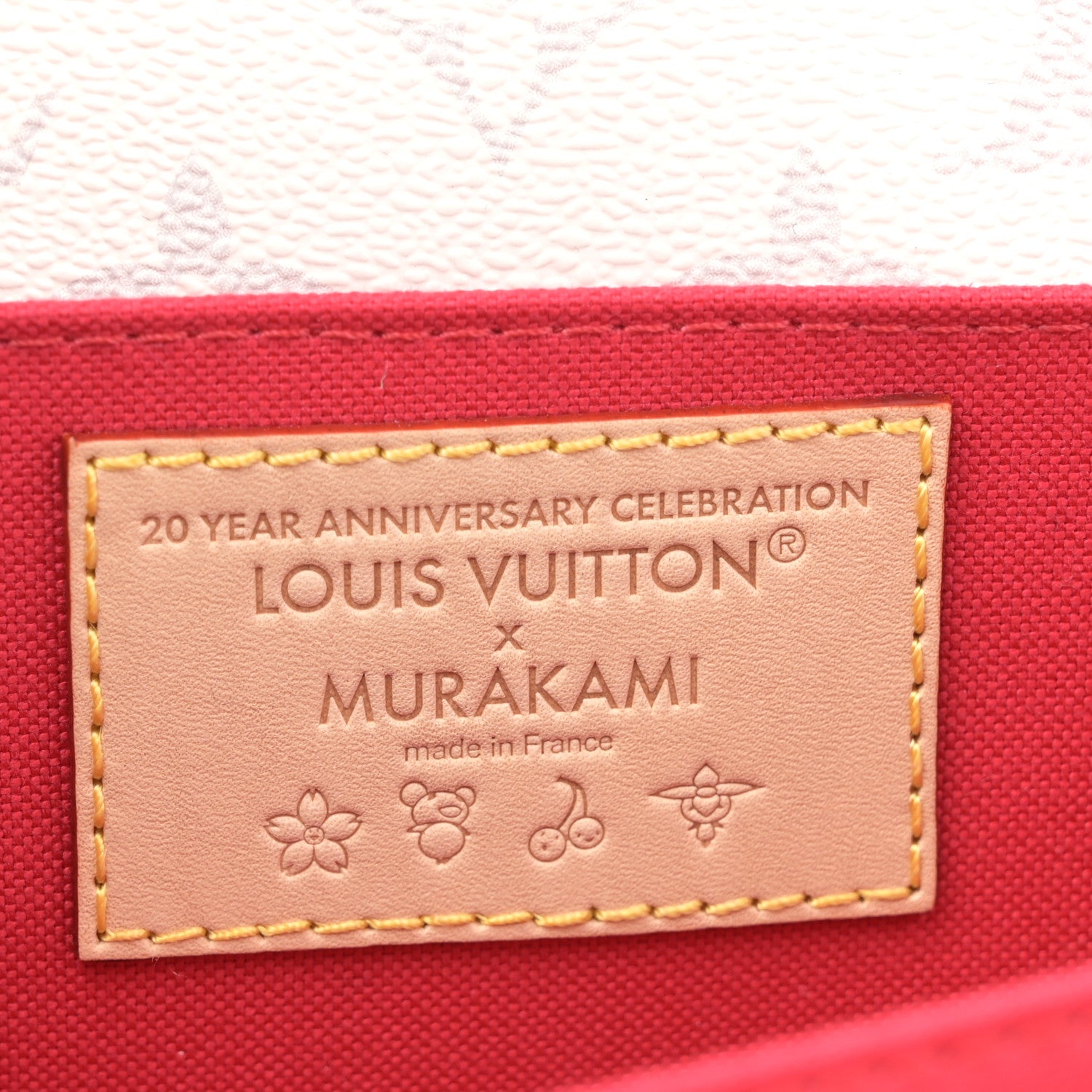 LV X TM Monogram Cerises Pochette Metis East West White