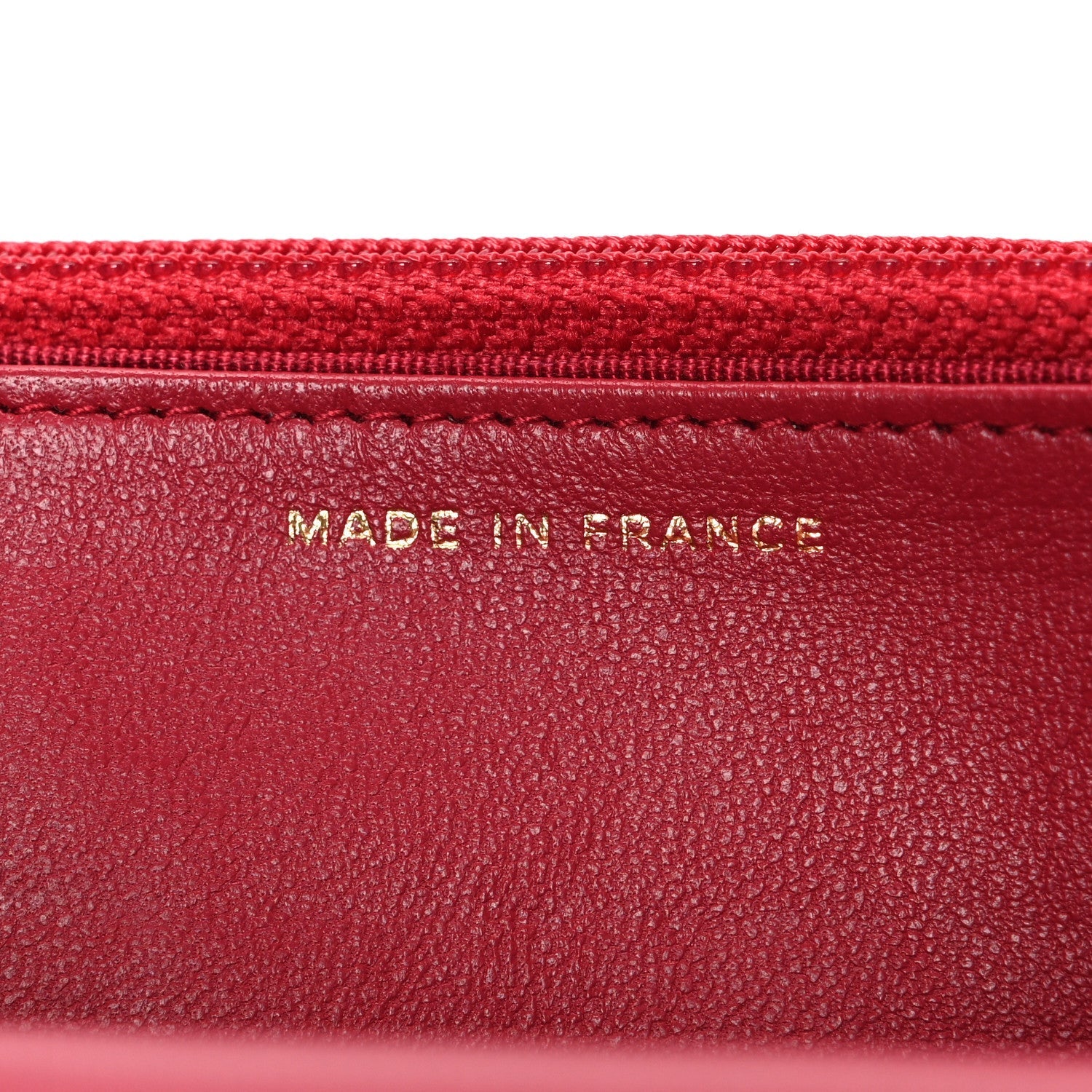 Lambskin Quilted Wallet On Chain WOC Dark Pink