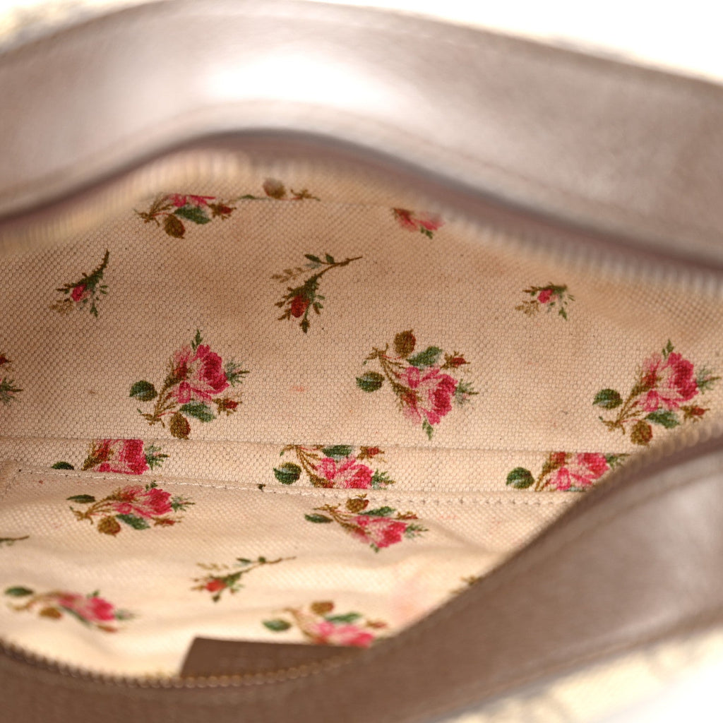 GG Supreme Monogram Web Neo Vintage Shoulder Bag Beige New Acero Crop