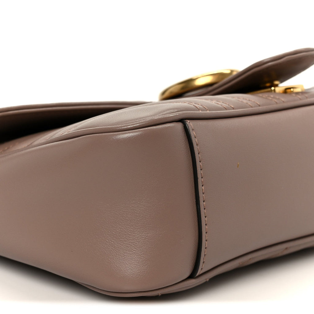 Calfskin Matelasse Small GG Marmont Shoulder Bag Porcelain Rose