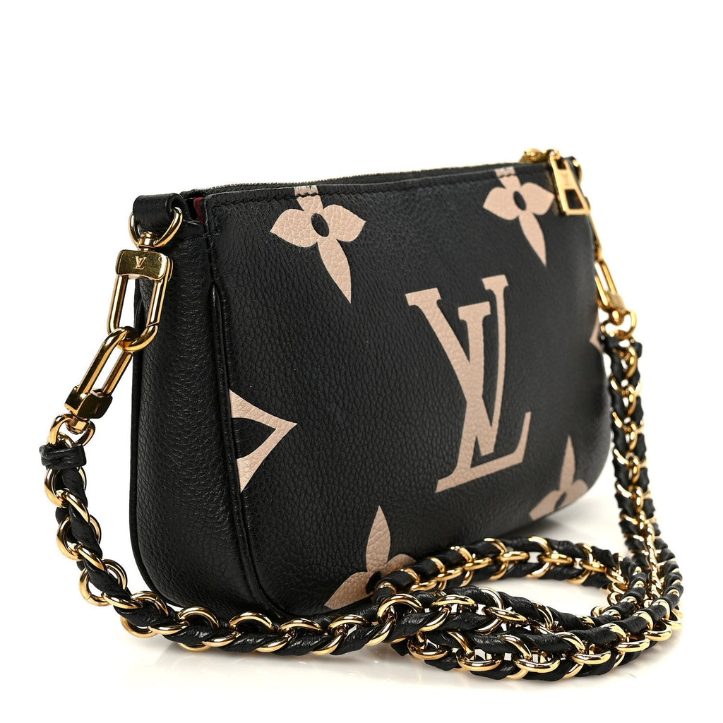 Empreinte Monogram Giant Multi Pochette Accessories Mini Pochette Black Beige