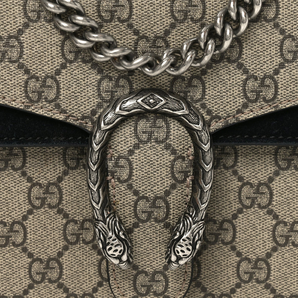 GG Supreme Monogram Mini Dionysus Shoulder Bag Black