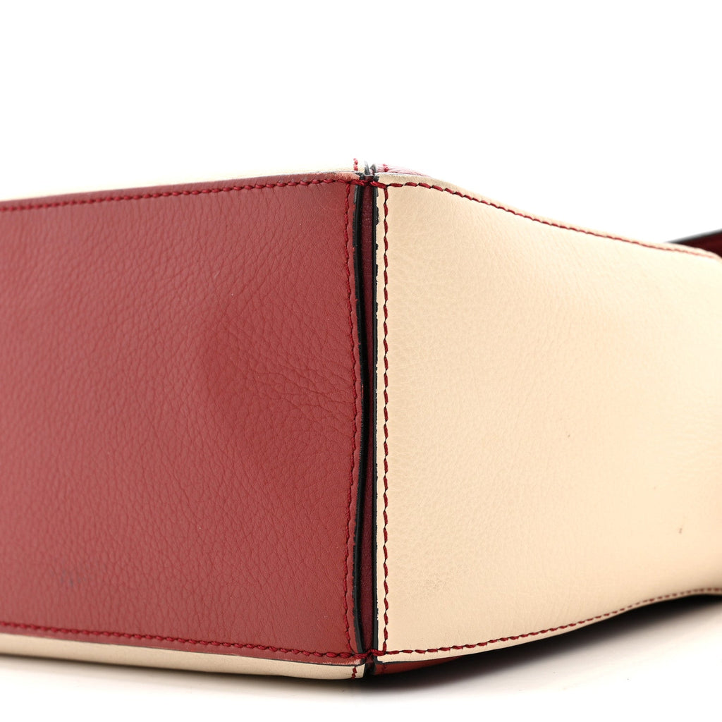 Calfskin Small Puzzle Bag Wine Garnet