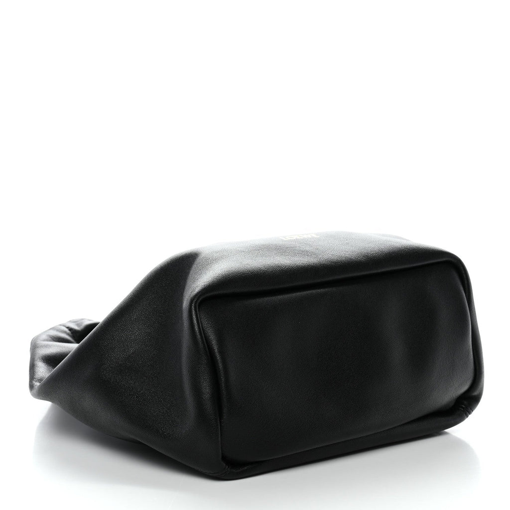 Mellow Nappa Small Monochrome Squeeze Bag Black