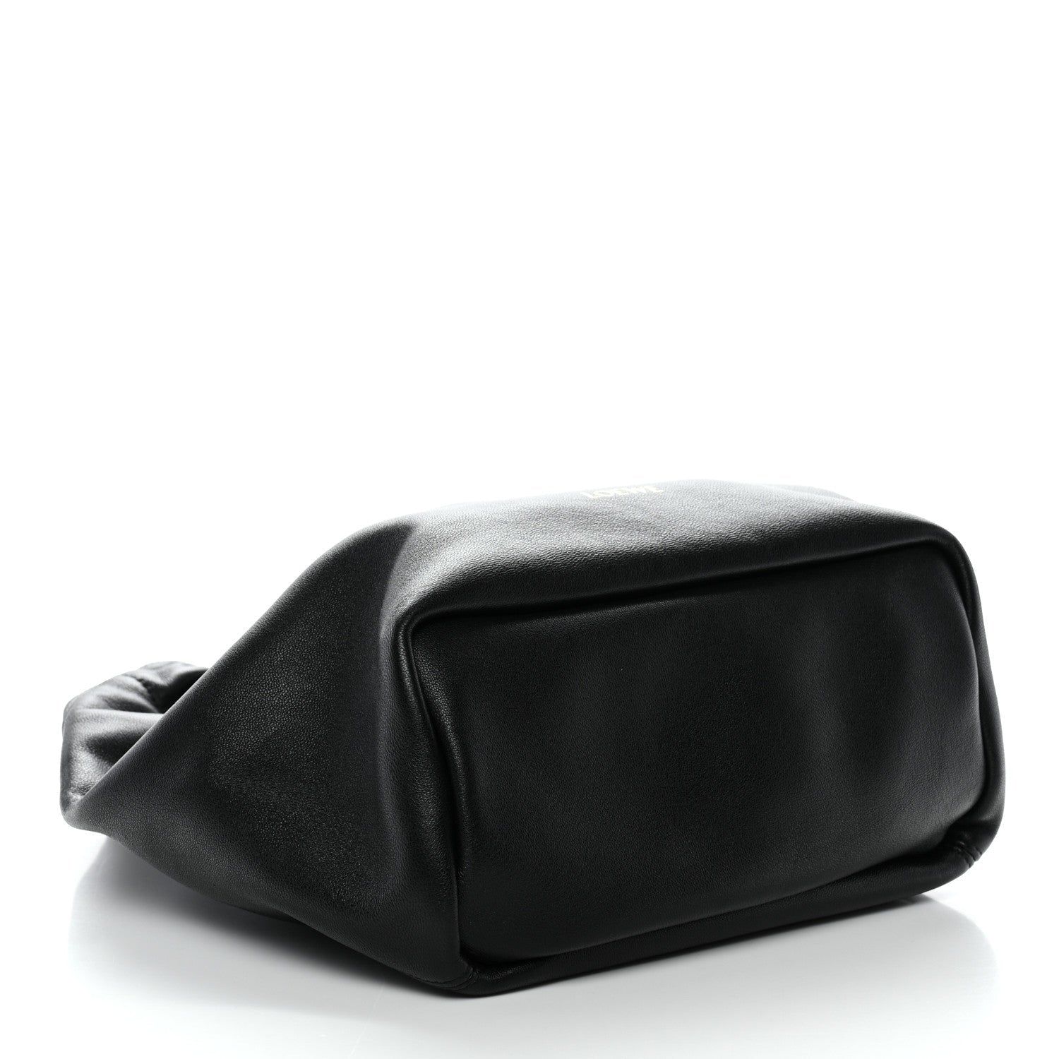 Mellow Nappa Small Monochrome Squeeze Bag Black