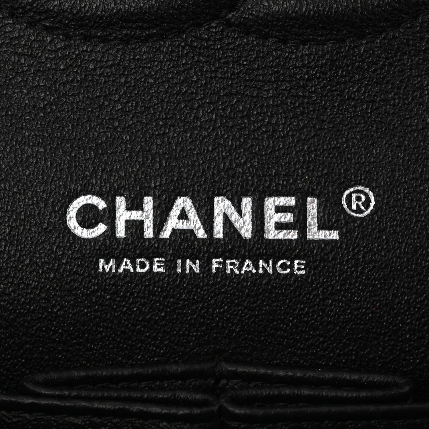 Lambskin Chevron Quilted Medium Double Flap Black