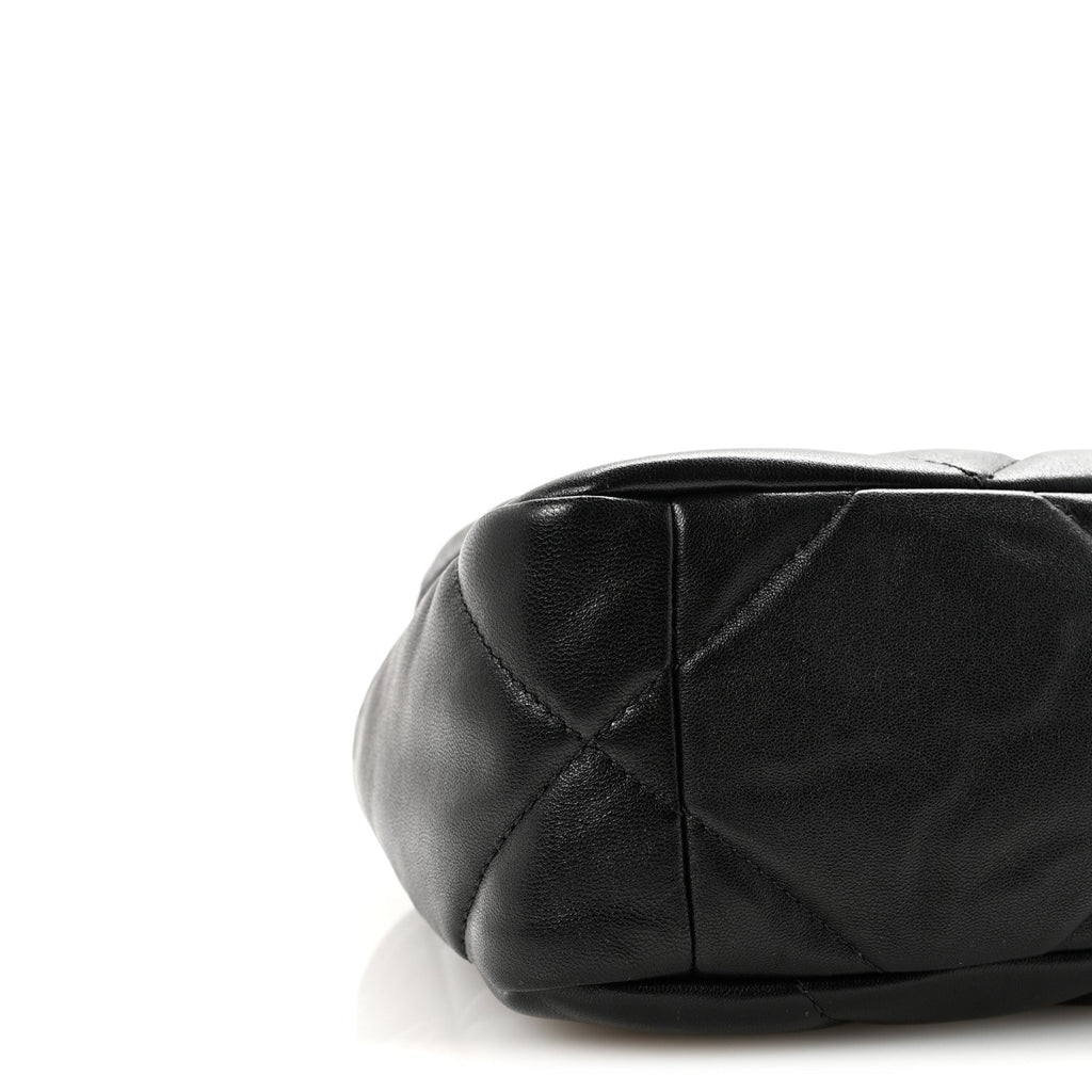 Lambskin Quilted Medium Chanel 19 Flap Black