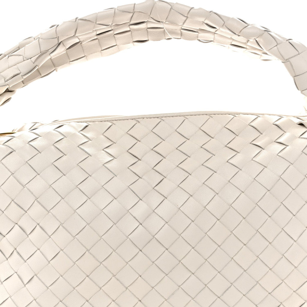 Nappa Intrecciato Small Jodie Hobo White