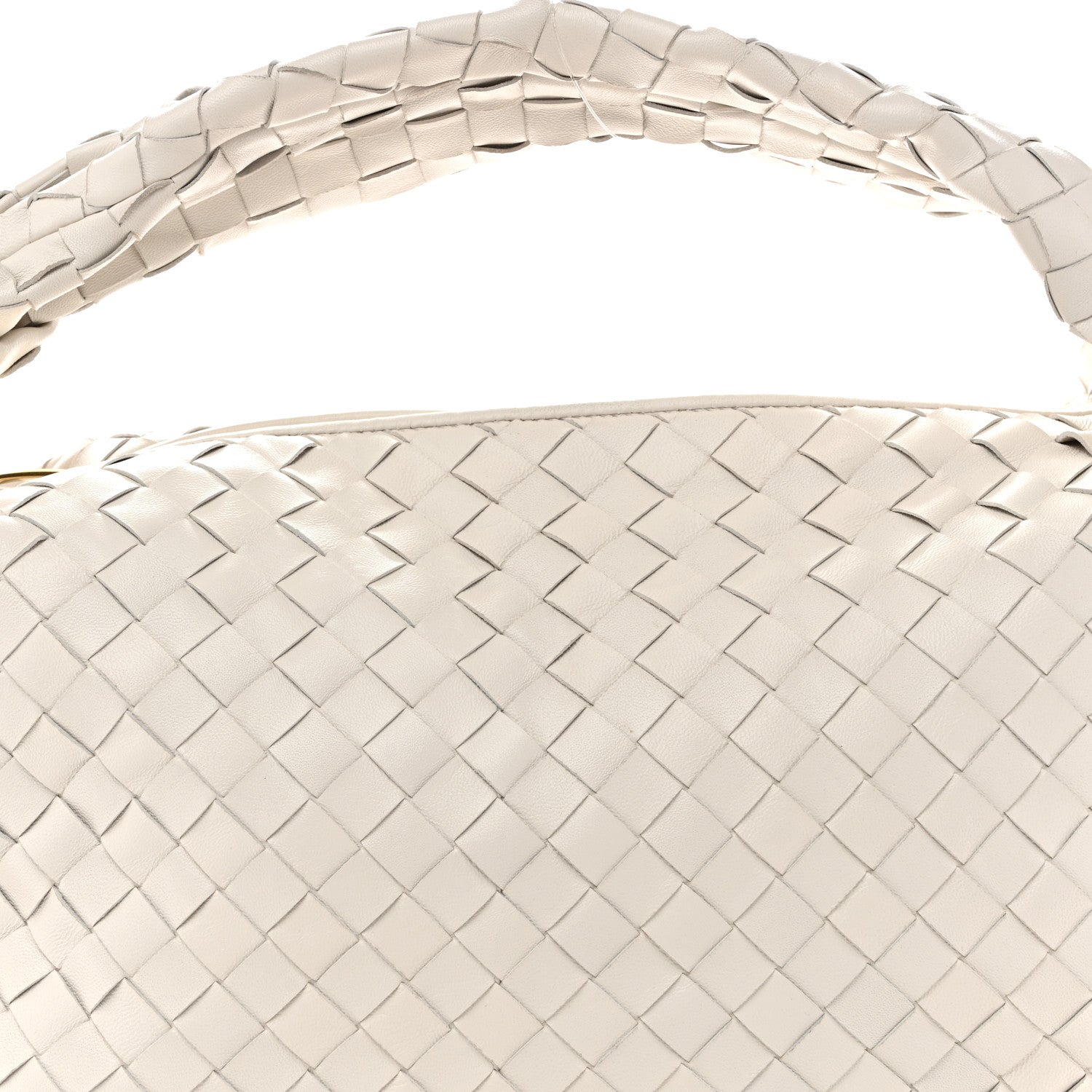 Nappa Intrecciato Small Jodie Hobo White