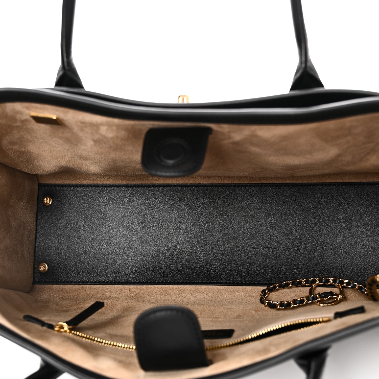 Calfskin Archetype Small Shopping Tote Black