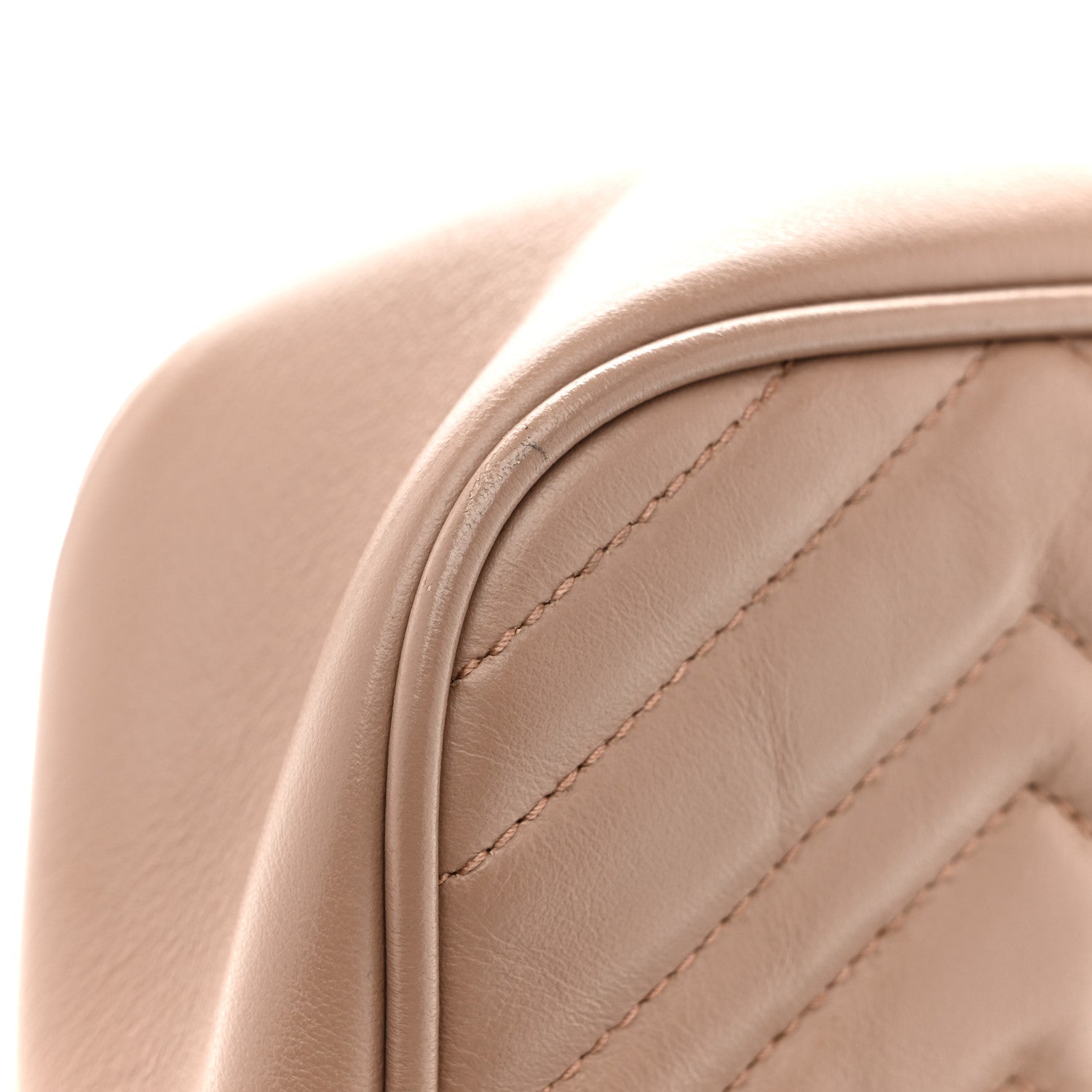 Calfskin Matelasse Small GG Marmont Chain Shoulder Bag Porcelain Rose