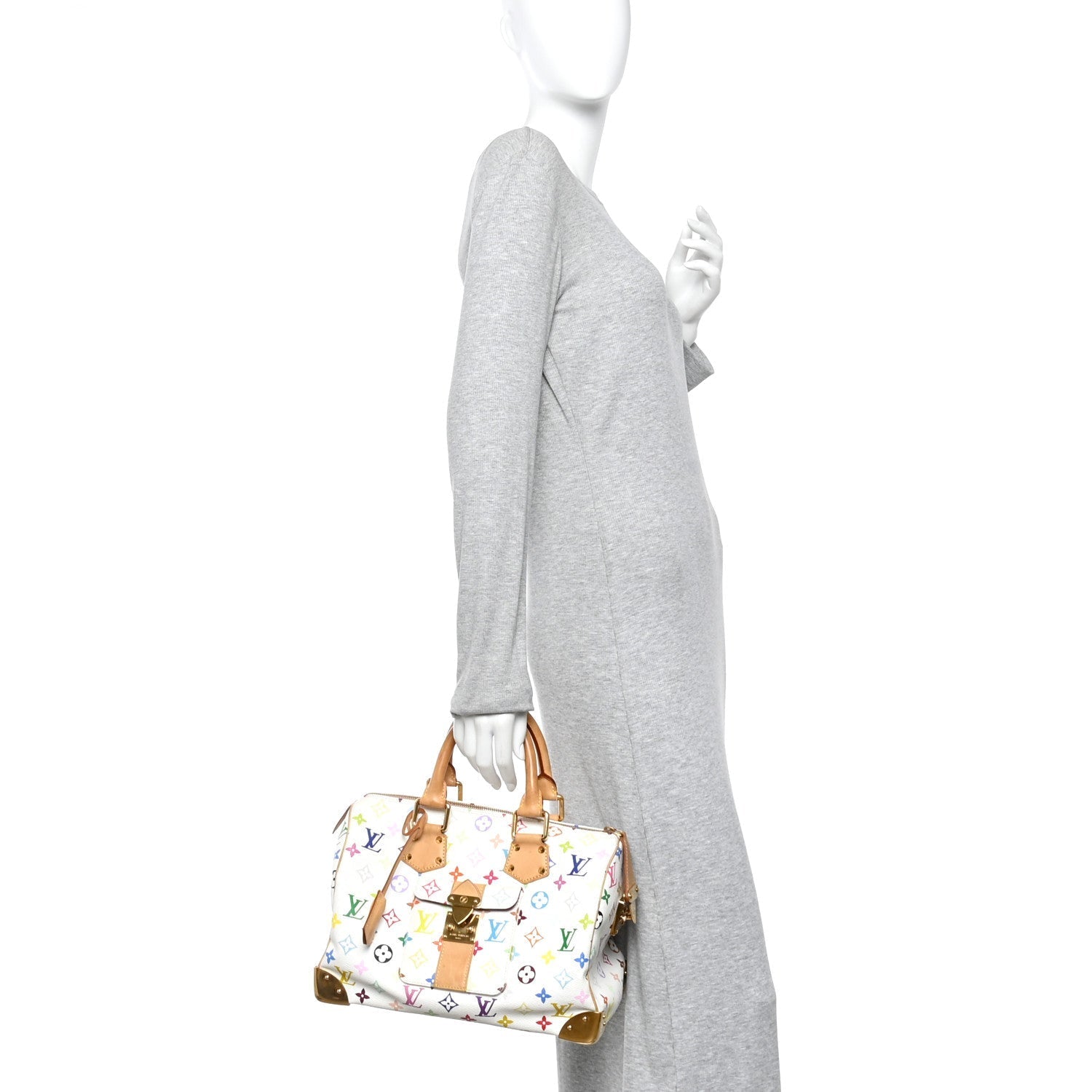 Monogram Multicolor Speedy 30 White