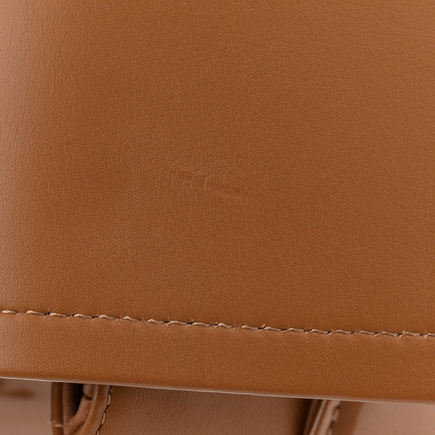 Patent Quilted Jumbo Double Flap Light Brown