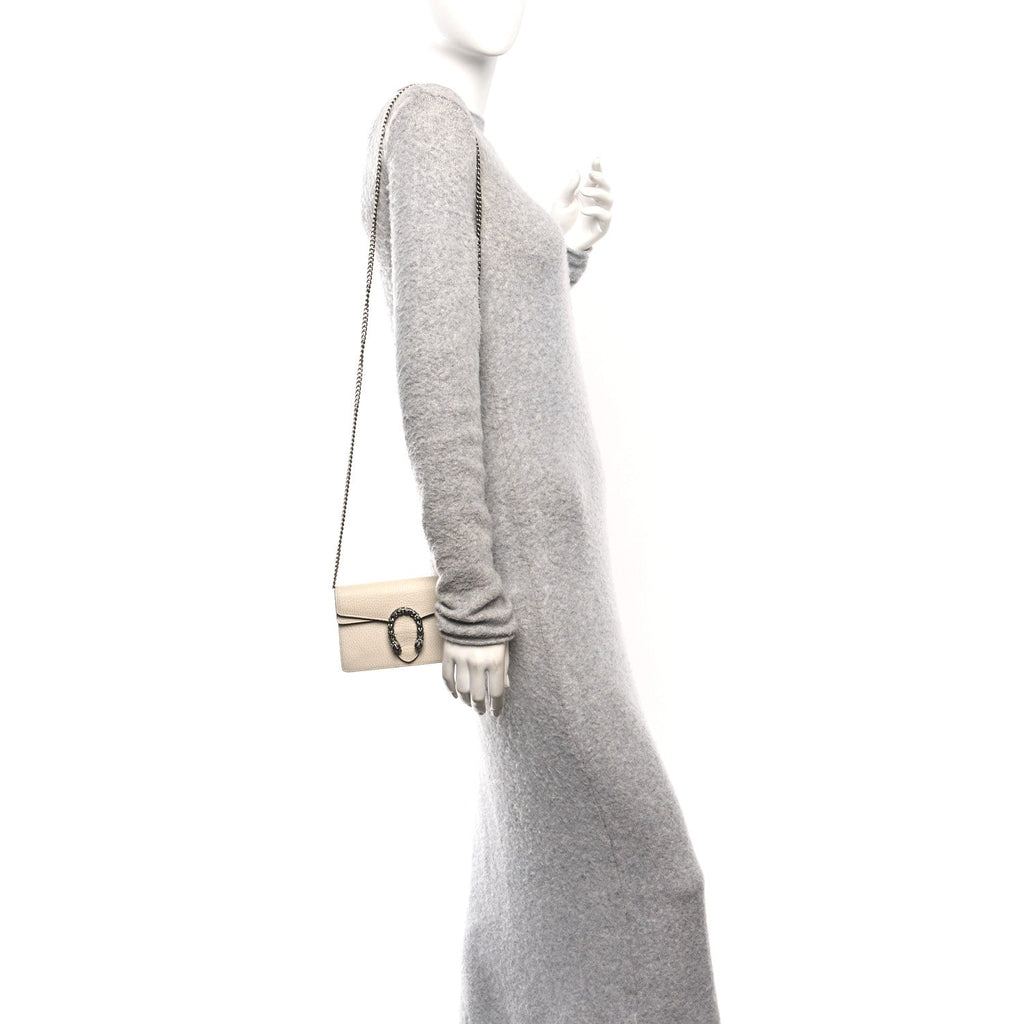 Dollar Calfskin Crystal Super Mini Dionysus Shoulder Bag Mystic White Black Diamond