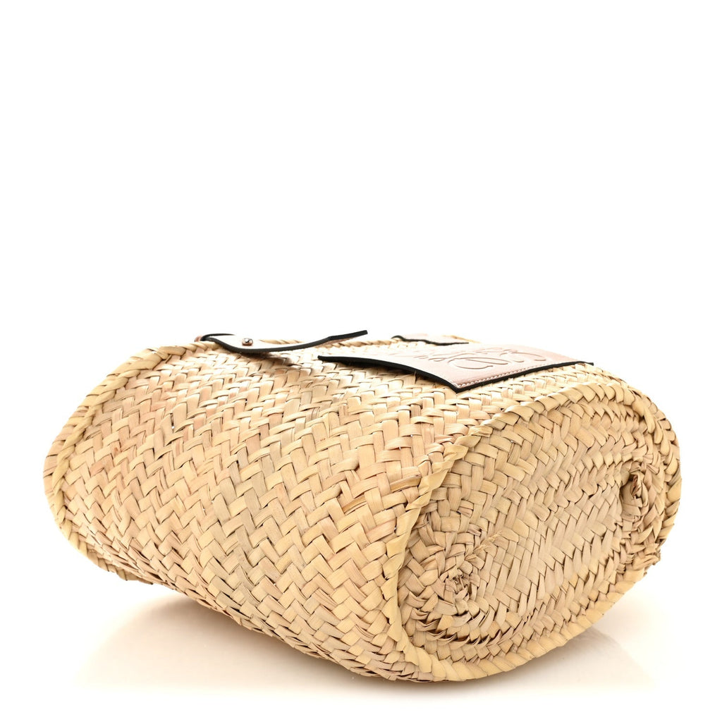 Raffia Basket Tote Bag Natural Tan