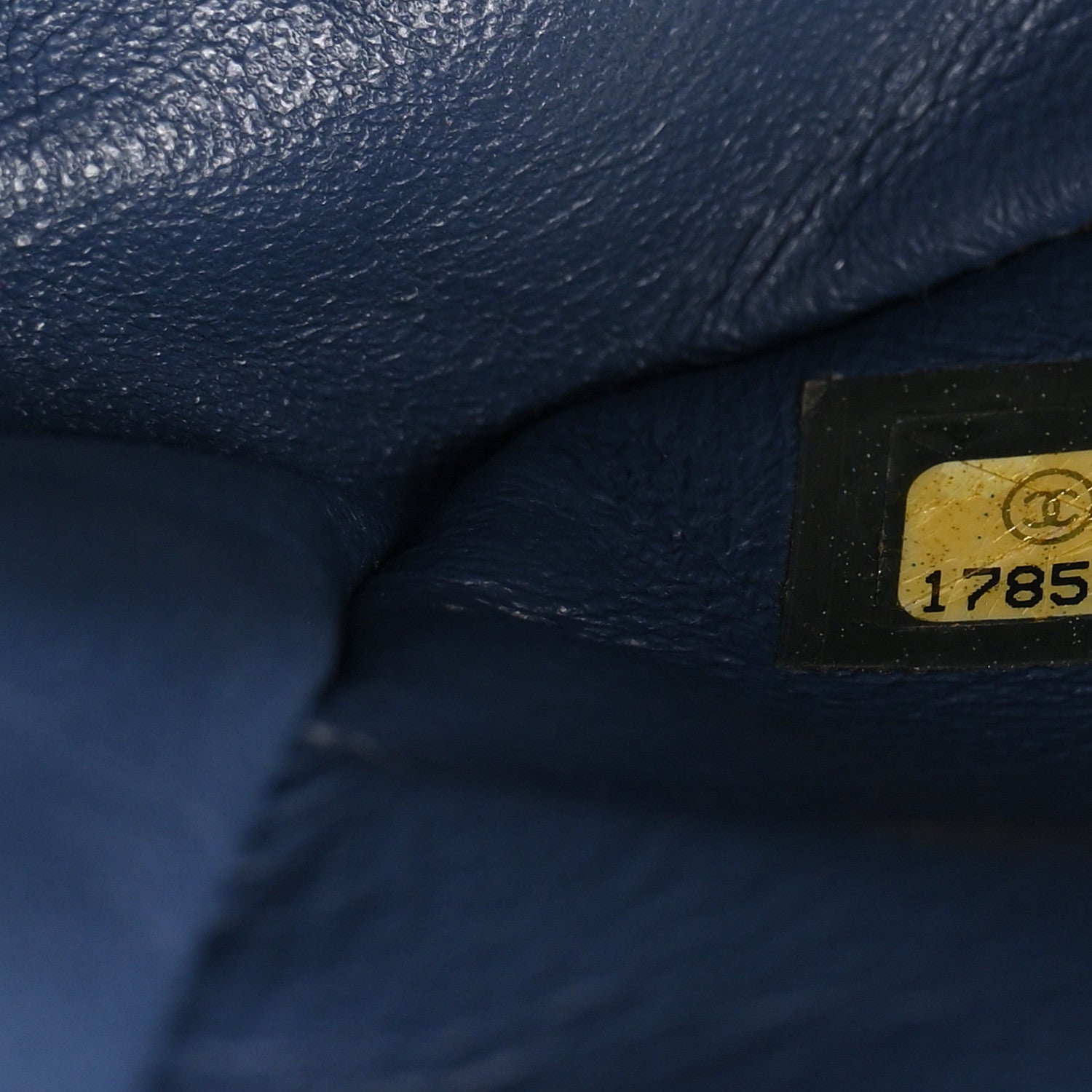 Denim Quilted Medium Boy Flap Blue