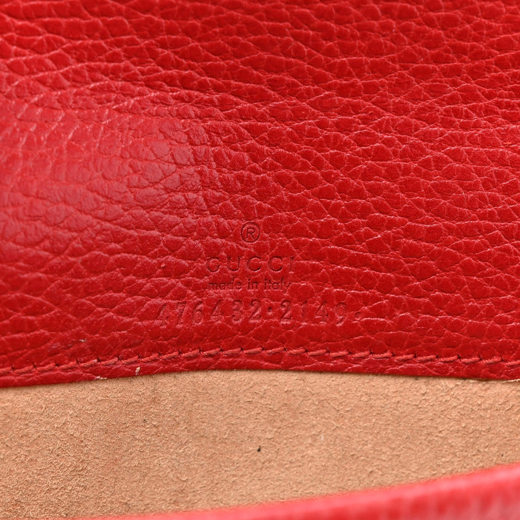 Calfskin Super Mini Dionysus Shoulder Bag Hibiscus Red