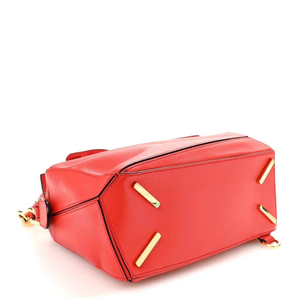 Calfskin Small Puzzle Bag Scarlet