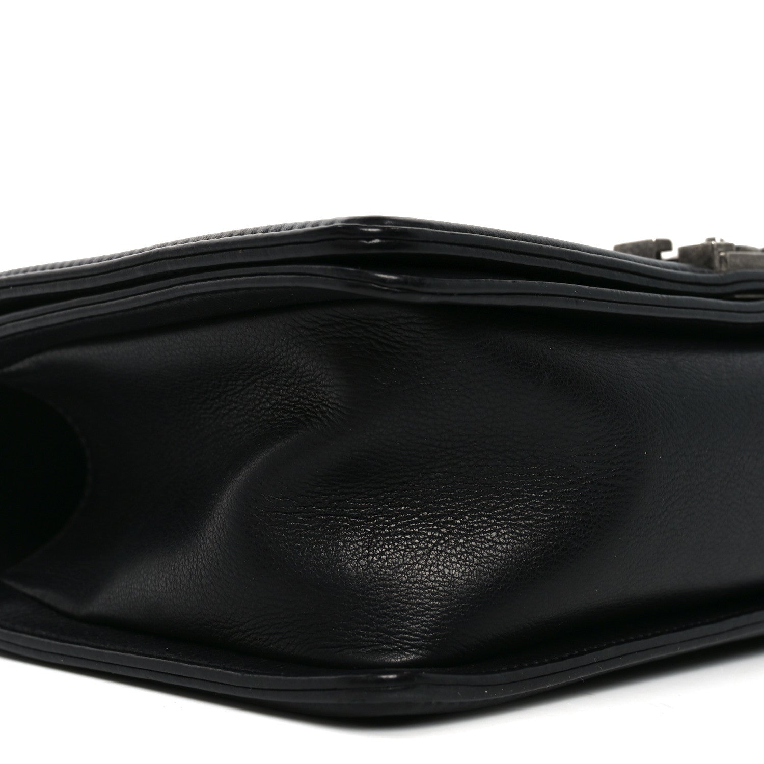 Calfskin Quilted Medium Boy Flap Black