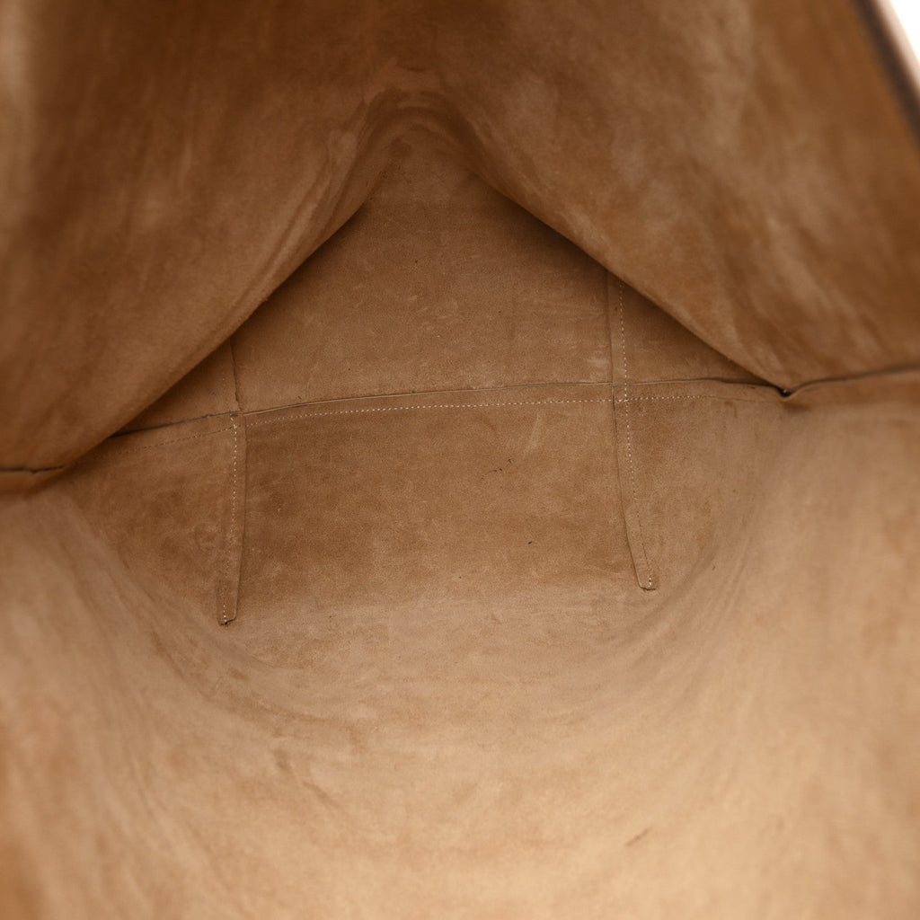 Grained Calfskin Large N/S Park Tote Dark Taupe