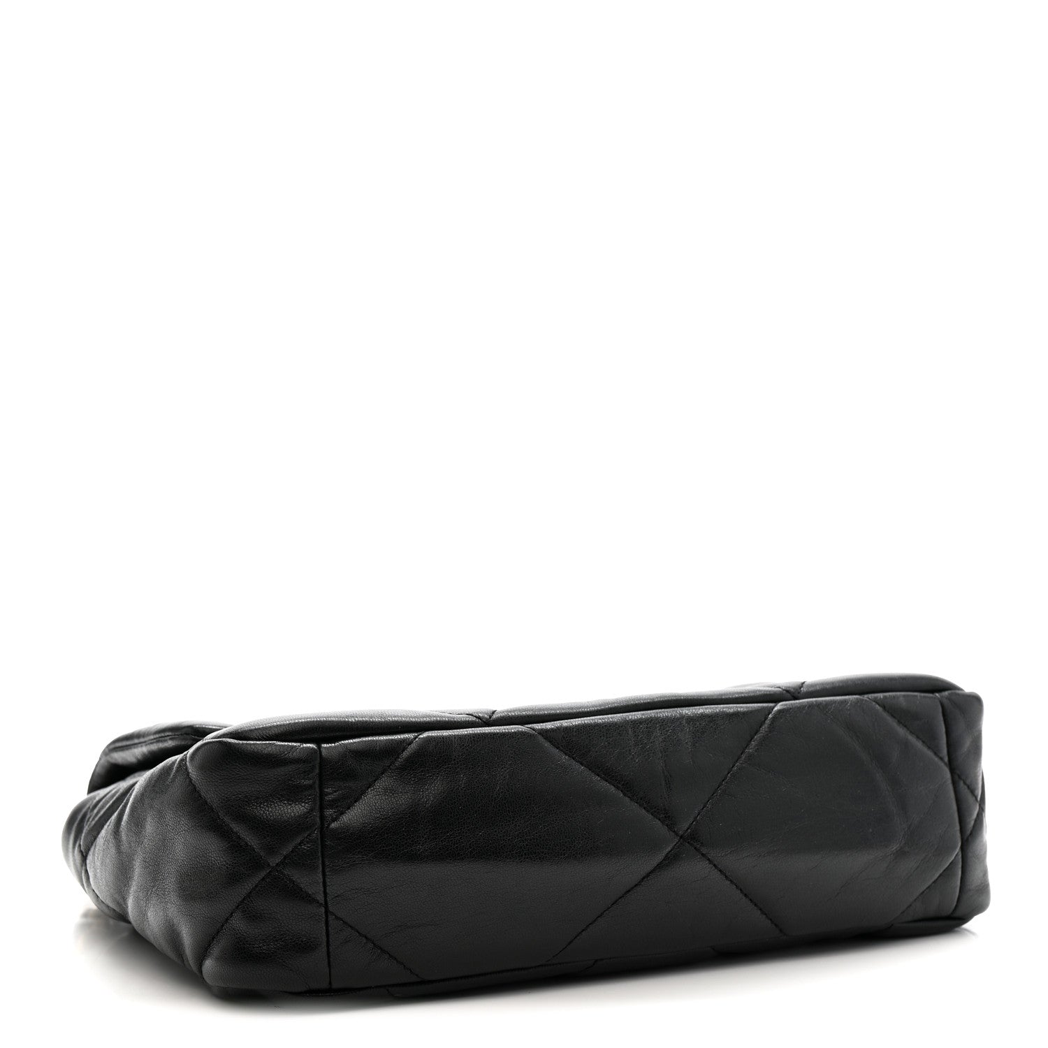 Goatskin Quilted Medium Chanel 19 Flap Black