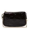 Vernis Monogram Mini Pochette Accessories Amarante