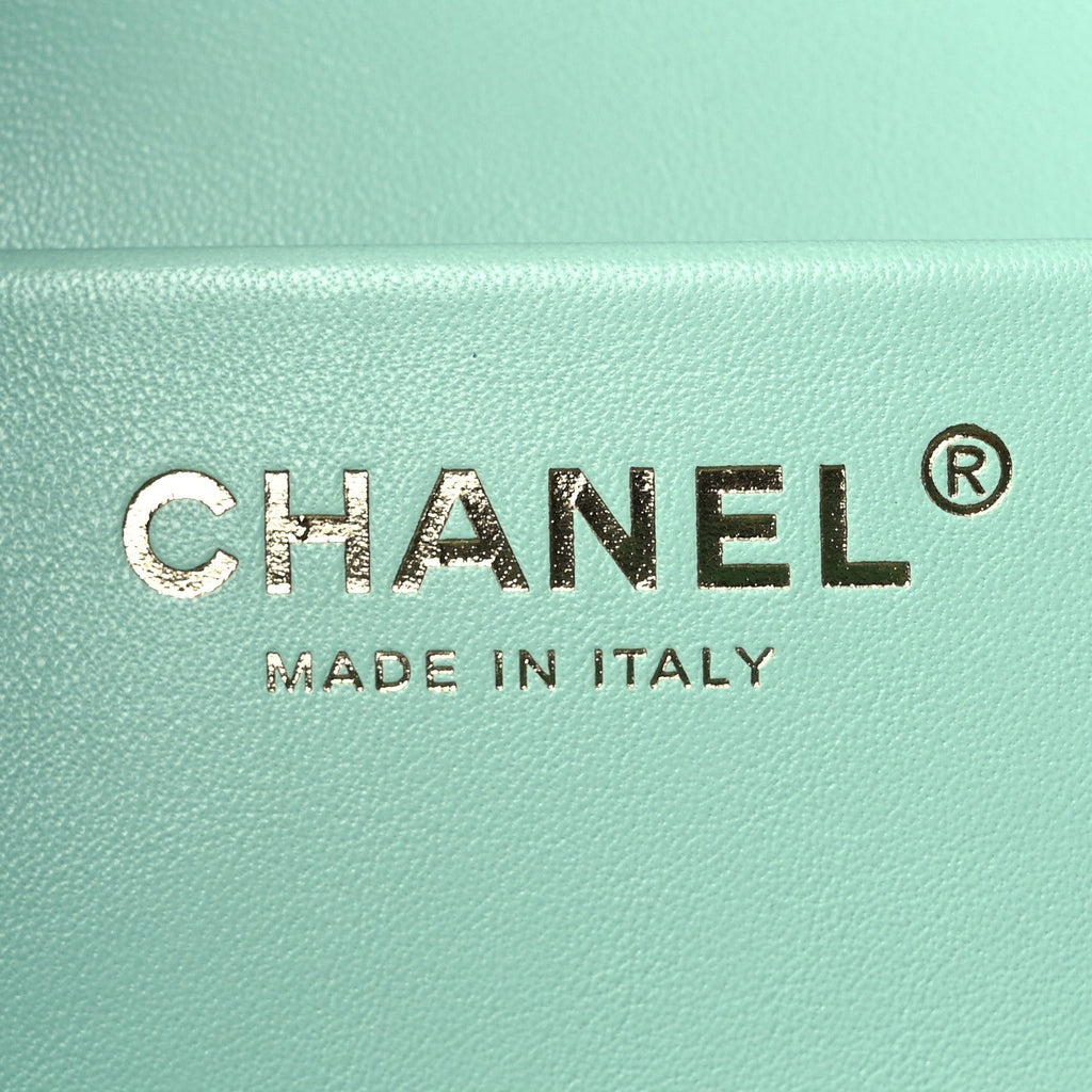 Suede Calfskin Small Souplissimo Maxi Flap Green