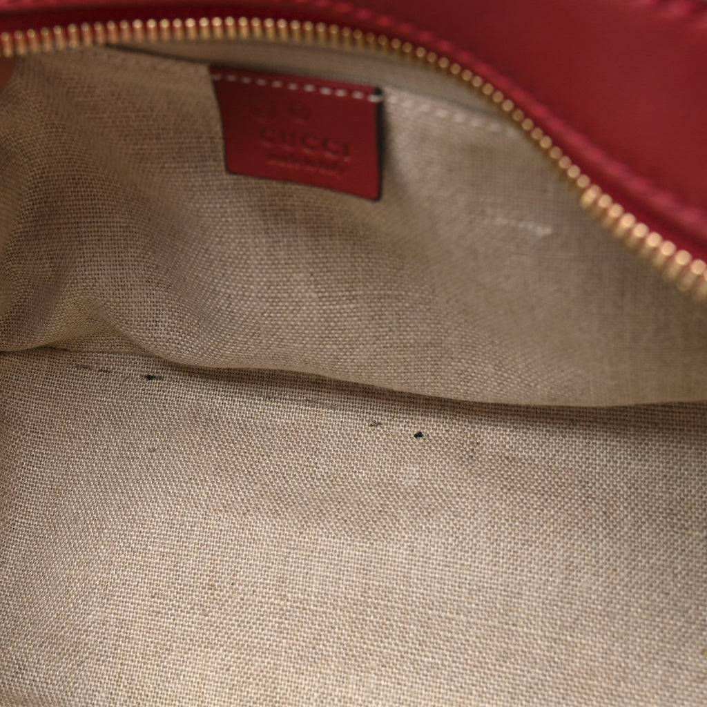 Soft Microguccissima Small Crossbody Bag Rosso