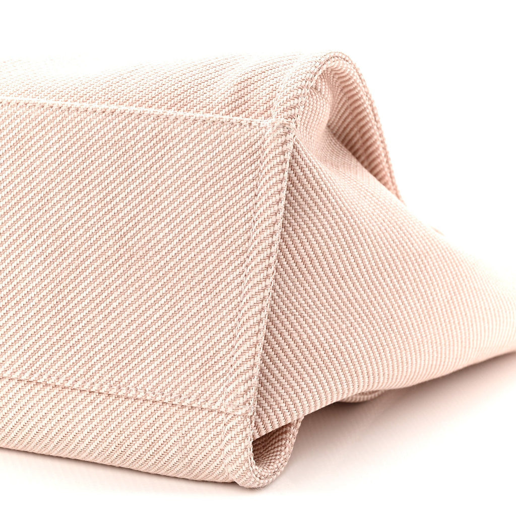 Mixed Fibers Calfskin Medium Deauville Tote Beige