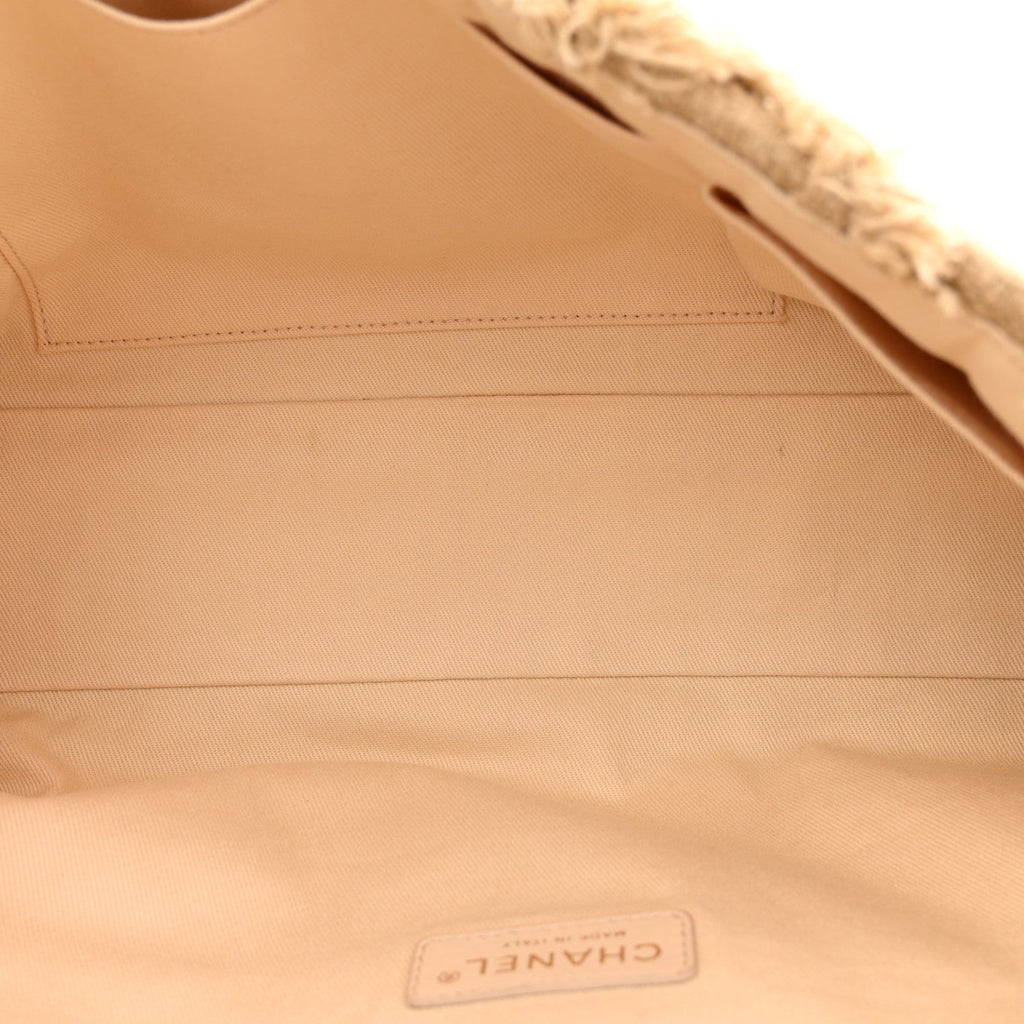 Tweed Nature Flap Dark Beige