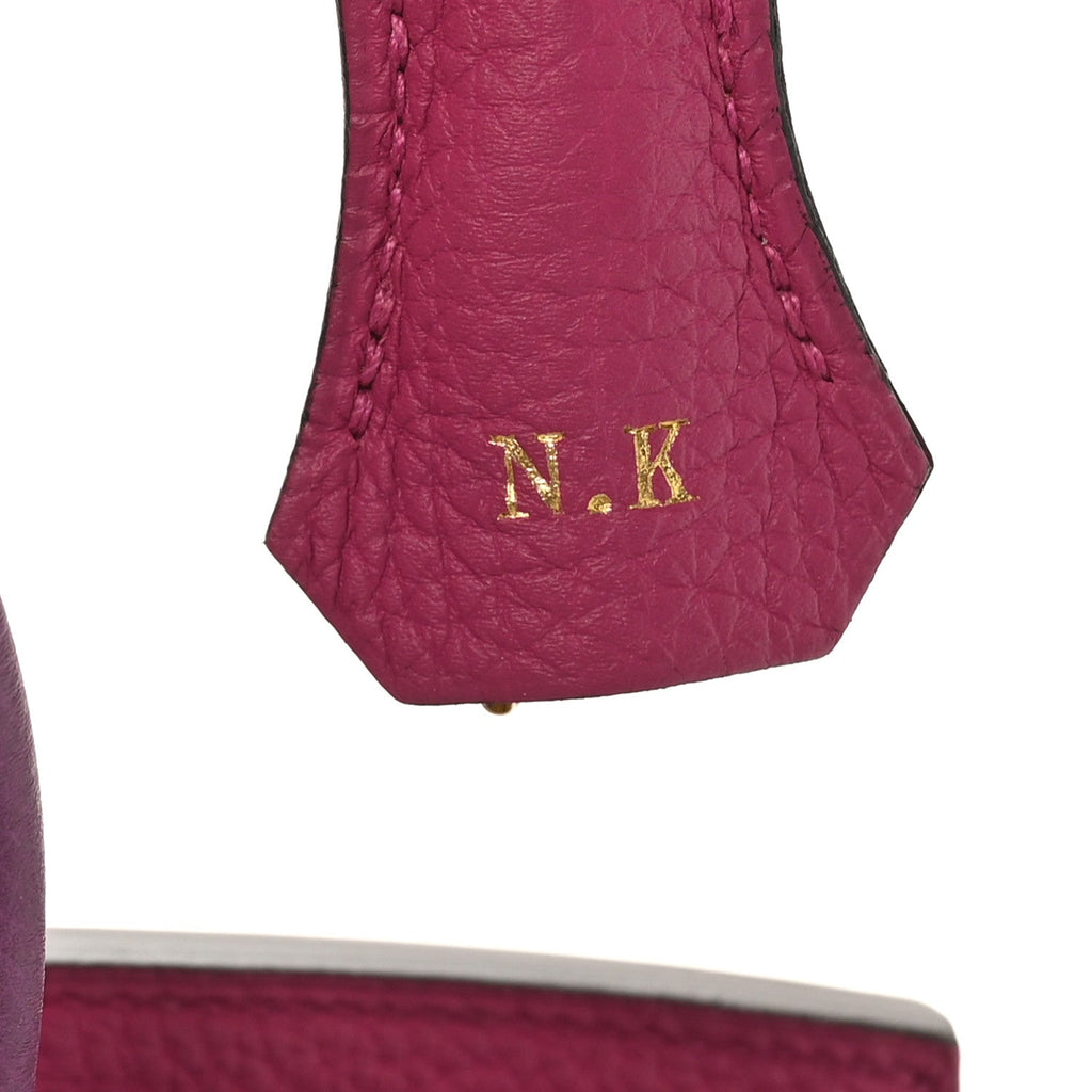 Togo Horseshoe Birkin 25 Rose Pourpre Cassis