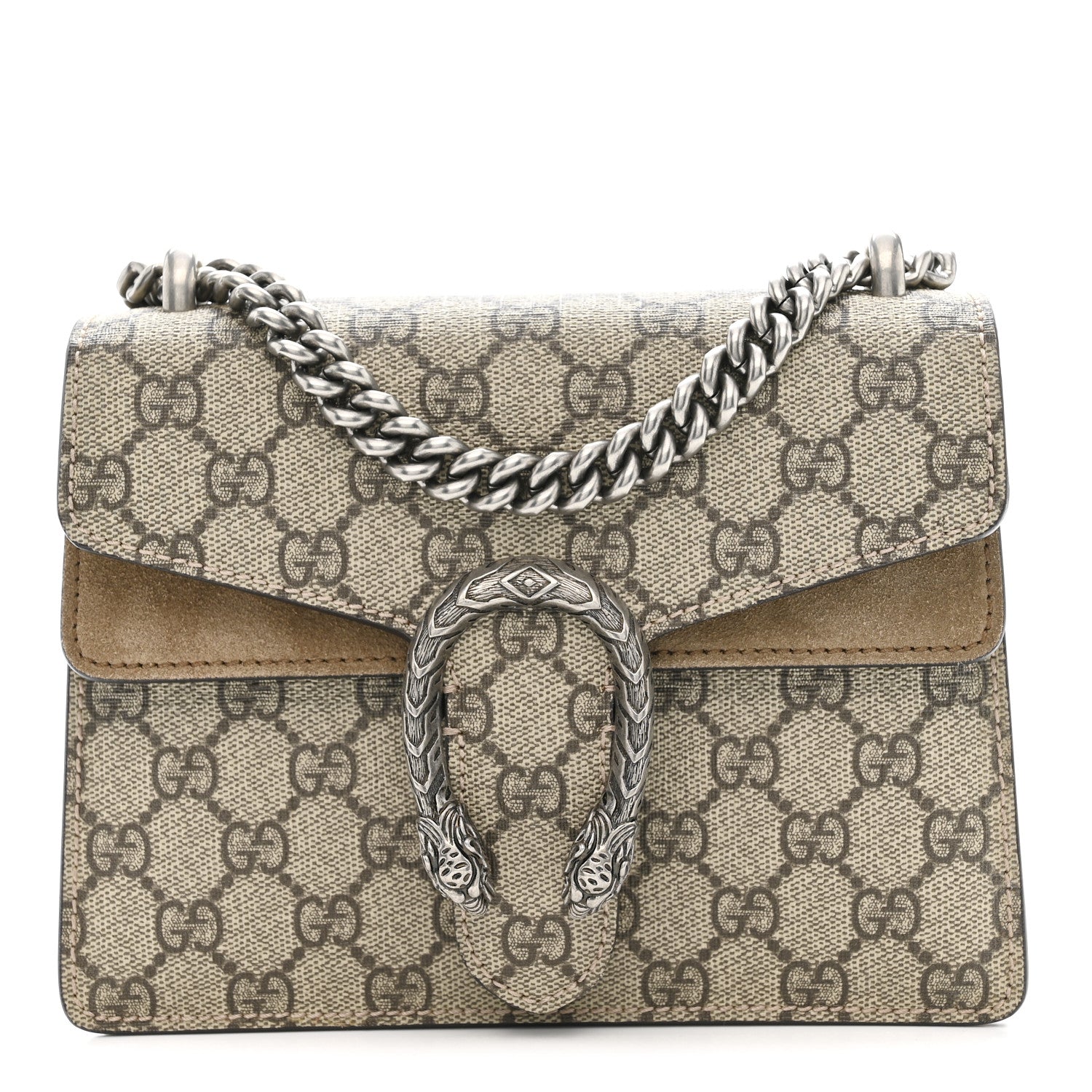 GG Supreme Monogram Mini Dionysus Shoulder Bag Taupe
