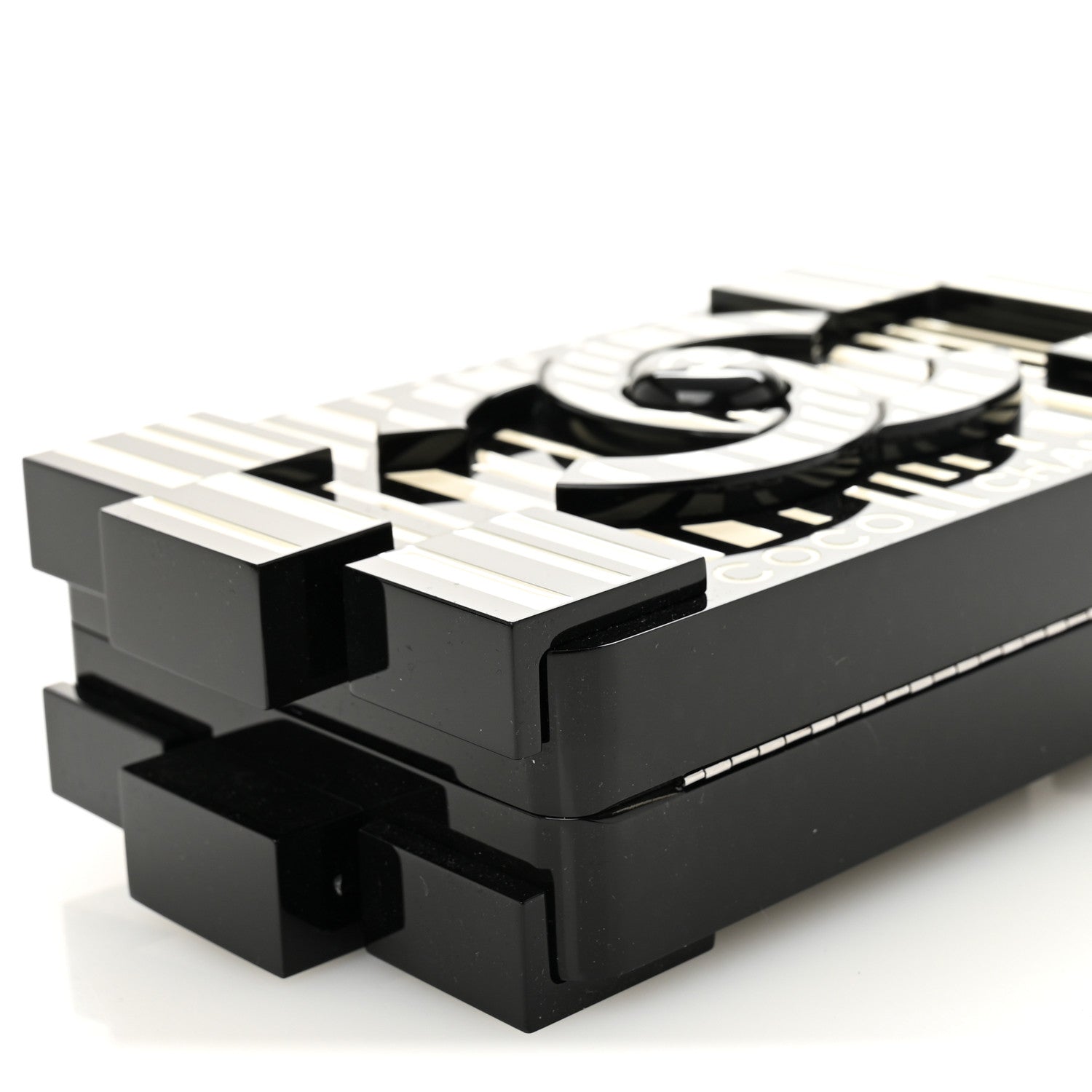 Plexiglass Barcode Boy Brick Lego Clutch Black