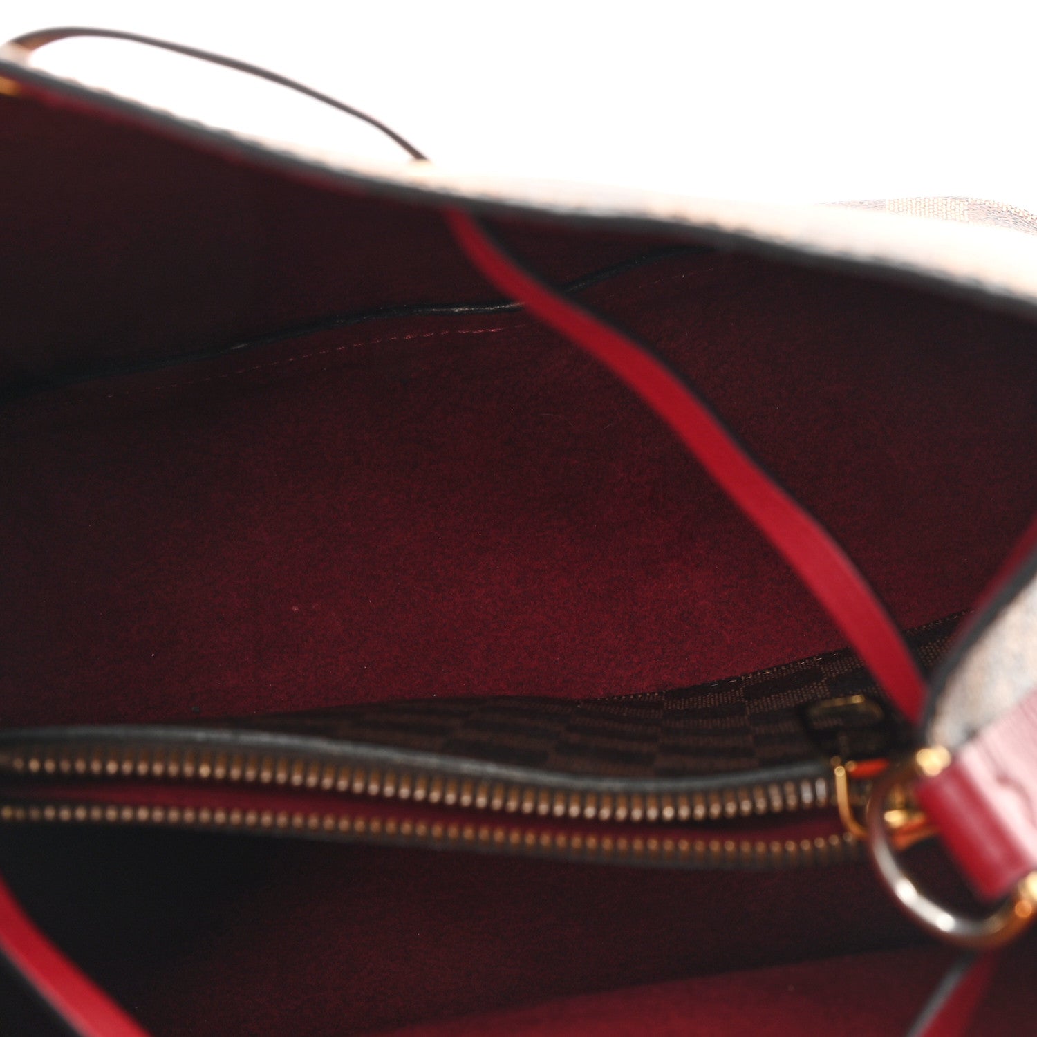 Damier Ebene Neonoe MM Cherry Berry