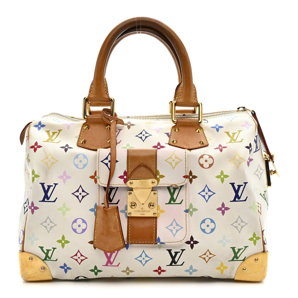 Monogram Multicolor Speedy 30 White