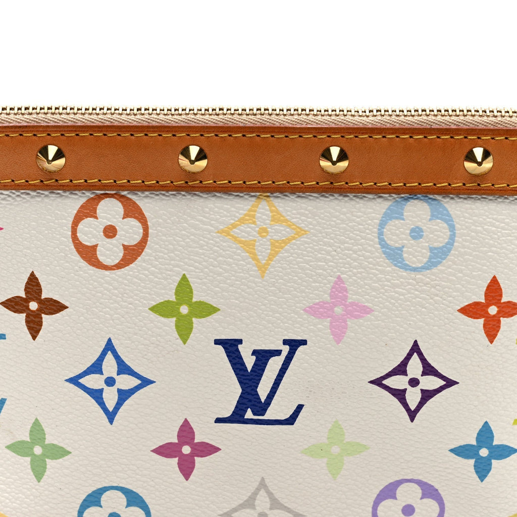 Monogram Multicolor Pochette Accessories White