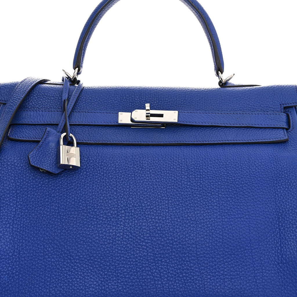 Togo Kelly Retourne 35 Bleu Electrique