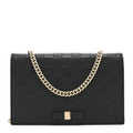 Guccissima Signature Bowy Chain Wallet Black