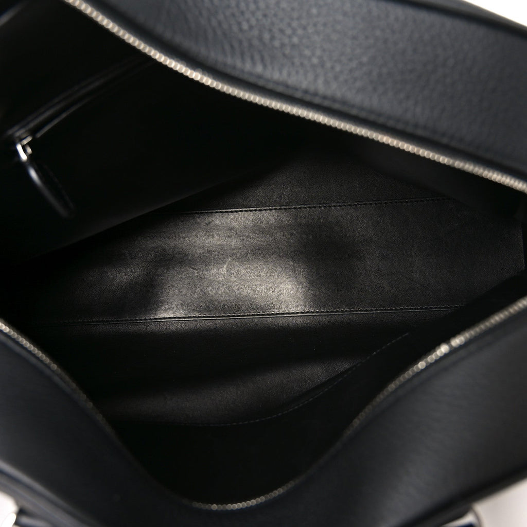 Matte Grained Calfskin India 15.75 Black