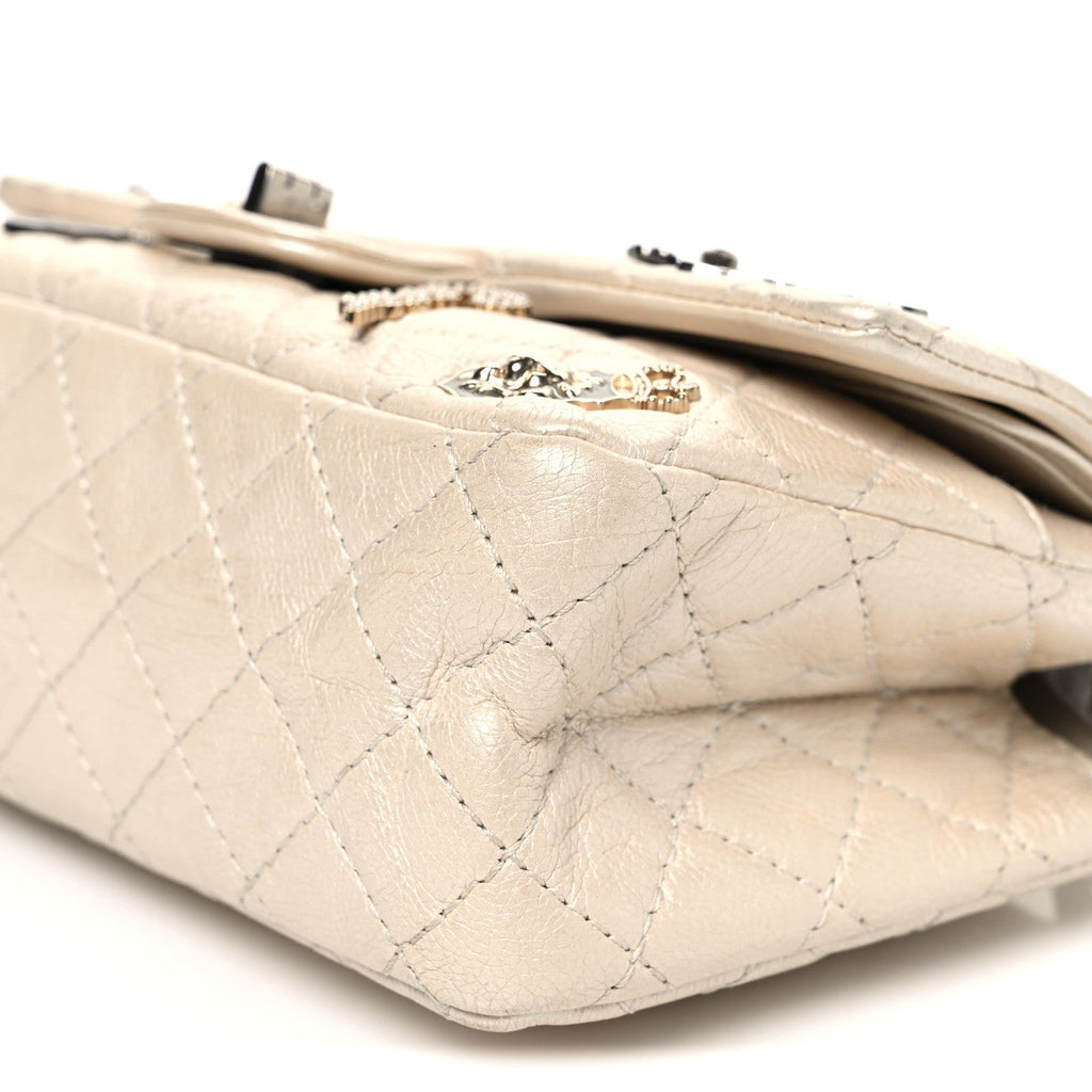 Aged Calfskin Lucky Charms 2.55 Reissue 225 Flap Ivory