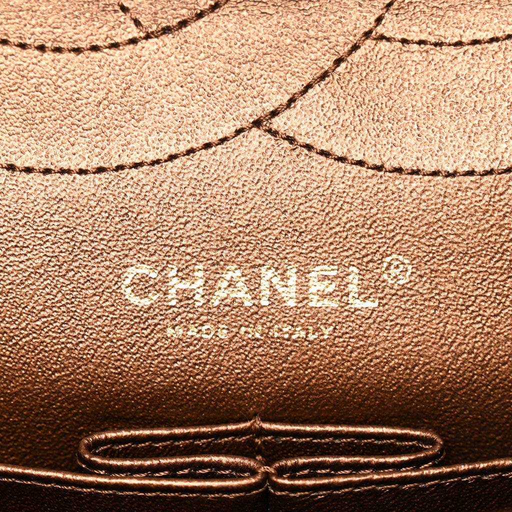 Metallic Aged Calfskin Quilted 2.55 Reissue 226 Flap Bronze